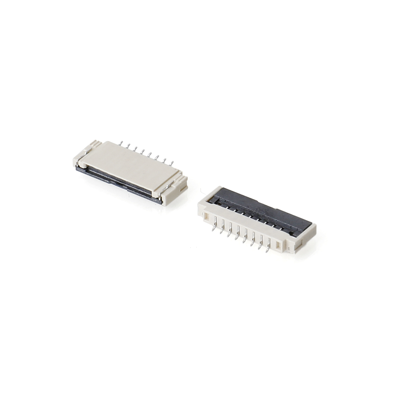 1.0mm间距翻盖带扣(H1.75) 8P